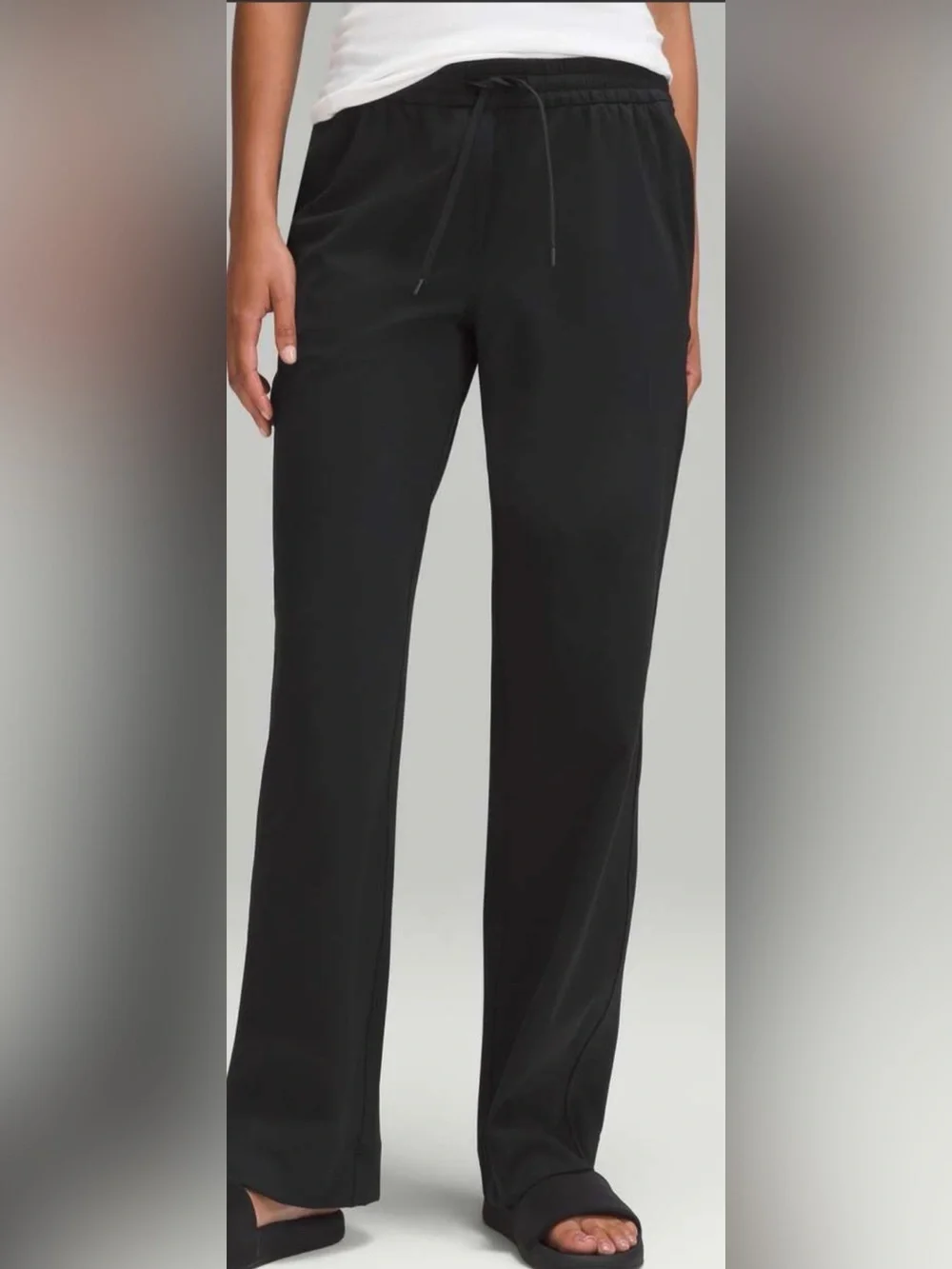 Lululemon Luxtreme Mid Rise Straight Leg Trouser Black Size XL